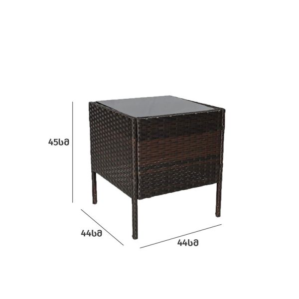 მოწნული ავეჯის ნაკრები ბალიშებით COMFY   AJ-SFS042