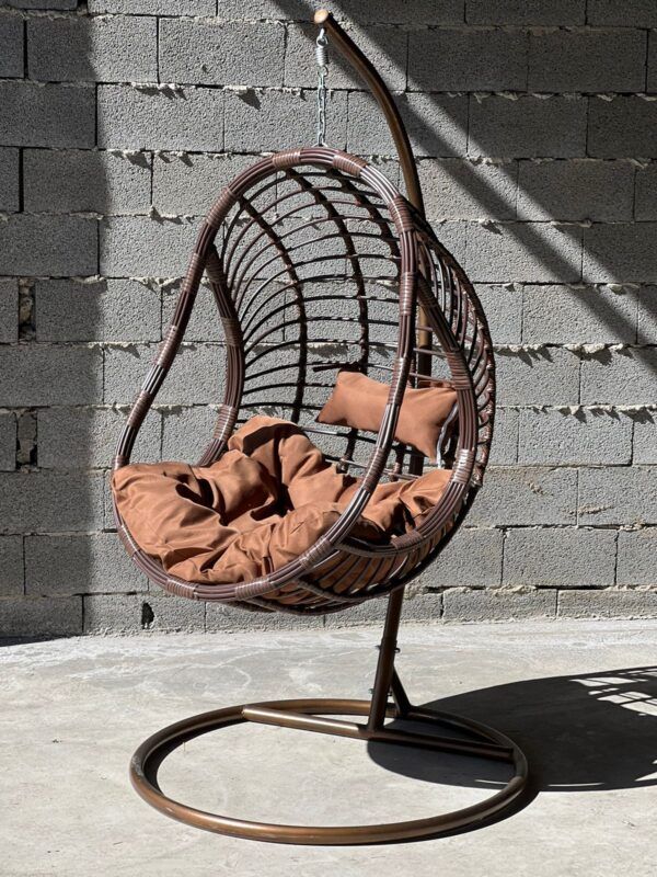 SwingChair_HW პრემიუმ ხარისხის ბუდე საქანელა - ყავისფერი