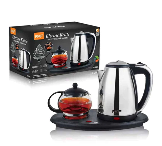 ელექტრო ჩაიდანი ჩაის დასაყენებელთან ერთად RAF R.7899