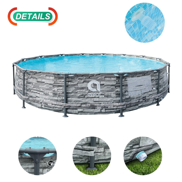 კარკასული აუზი AVENLI 4.27მ*H84სმ (12022EUV56)