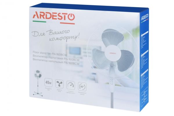 ვენტილატორი ARDESTO, 40cm, 45W, white