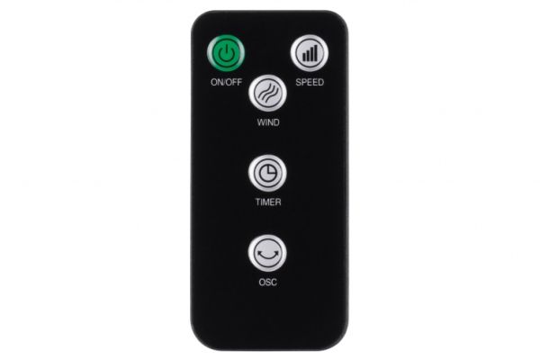 ვენტილატორი ARDESTO, 50W, remote control, display, black and white