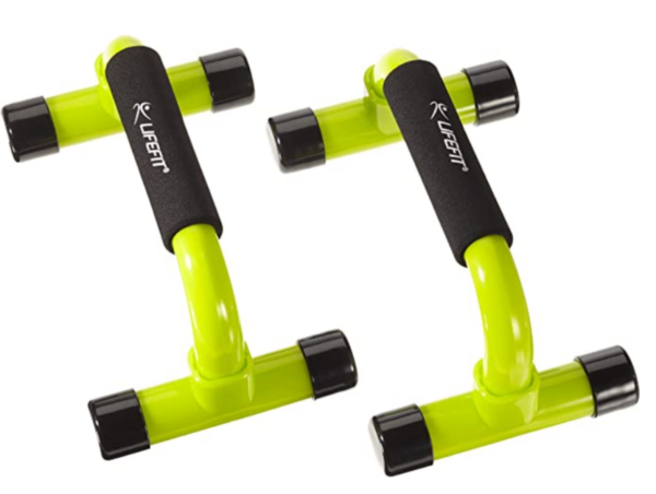 აზიდვის სავარჯიშო Push-up bars LIFEFIT, light green, pair, 538PUSH0101