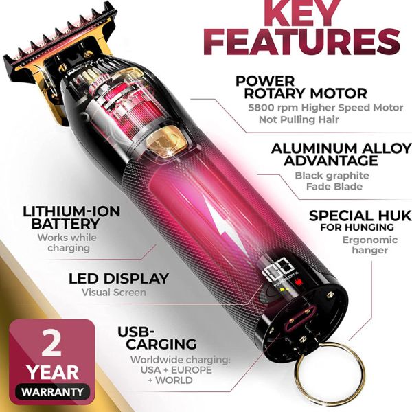 თმის საკრეჭი OVLUX LX-350S