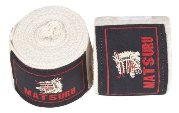 კრივის ხელსახვევი MATSURU ელასტიური 3მ თეთრი 2ც