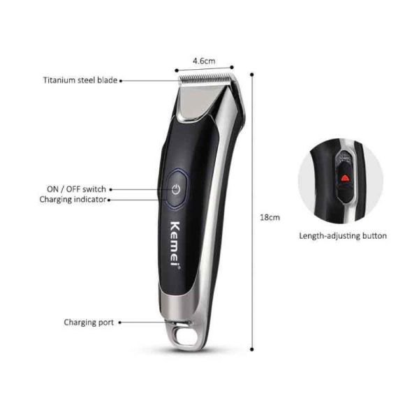 თმის საკრეჭი KEMEI KM-2810 ტიტანის 21524