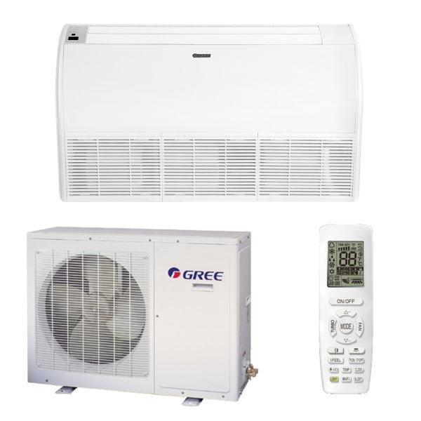 ჭერ-იატაკის ტიპის კონდიციონერი GREE GUD100W1/NHB-S GUD100ZD1/B-S 100 მ² (220V)