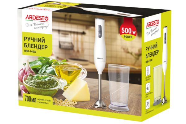 ხელის ბლენდერი ARDESTO HBK-740W