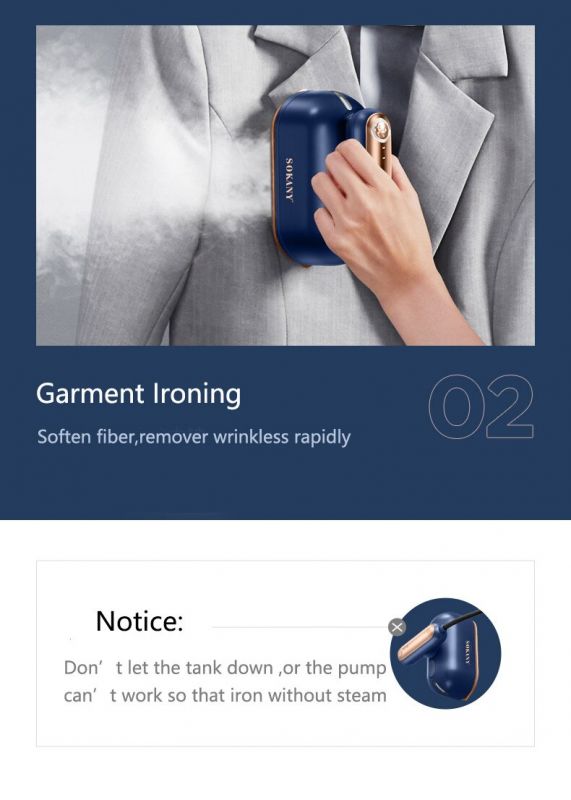 მინი პორტატული უთო Sokany SK-3064