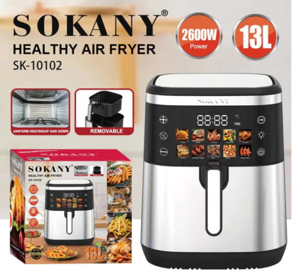 აეროგრილი Sokany Sk-10102-13L (ზედა-ქვედა წვა)