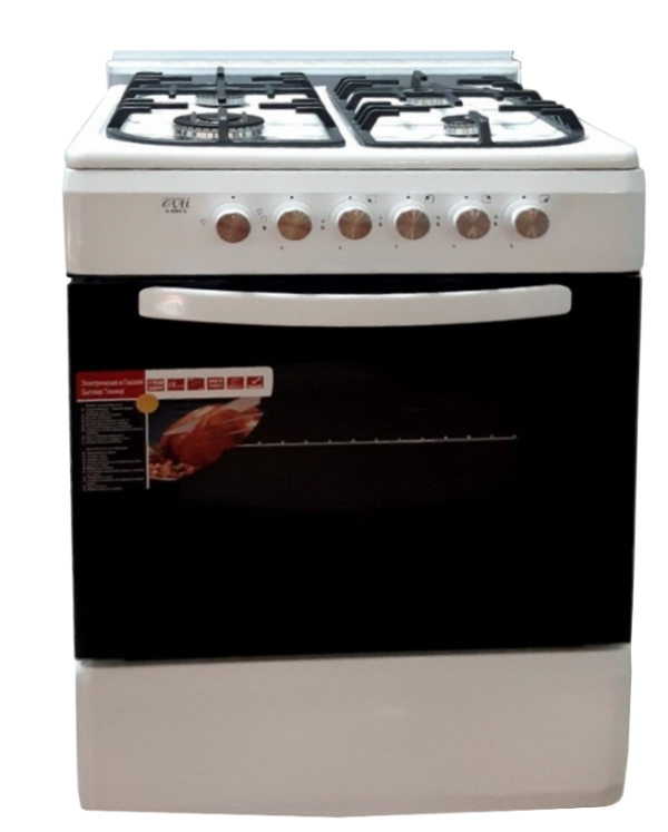 გაზქურა EVII G 6005 C WHITE (FFD)
