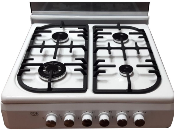 გაზქურა EVII G 6005 C WHITE (FFD)