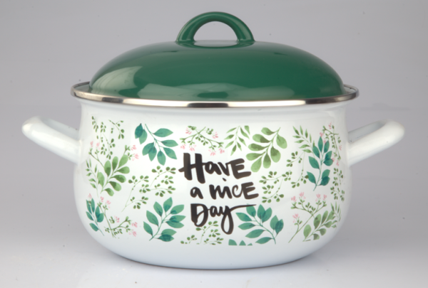 ემალის ქვაბების ნაკრები თავსახურით ARSHIA 31063 4296