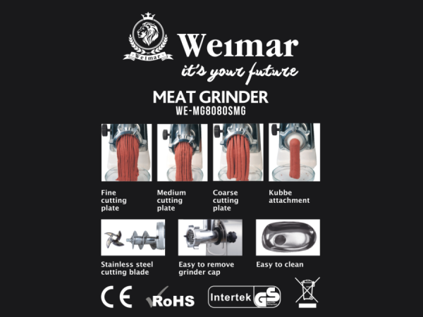 ხორცსაკეპი მანქანა Weimar WE‑MG8080SG
