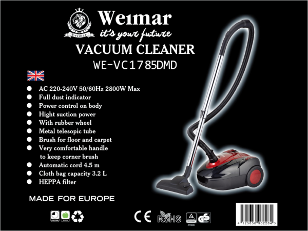 მტვერსასრუტი Weimar WE‑VC1785DMD