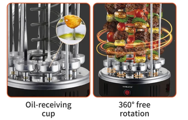 ელეტქრო სამწვადე SOKANY SK-6113 (8 შამფურიანი)